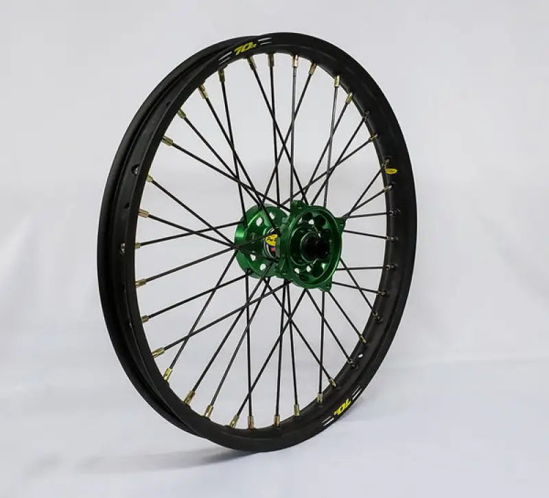 23-2605242 Pro-Wheel Wheel Front 1.60X21 Green Hub Blk Rim/Gld Spoke/Blk Nipple - Wheels