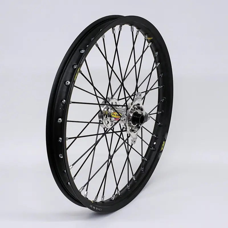 23-3101221 Pro-Wheel Wheel Front 1.60X21 Silver Hub Blk Rim/Blk Spoke/Sil Nipple - RV and Auto Parts