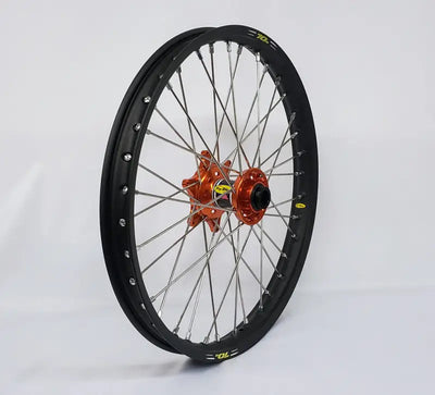 23-3106422 Pro-Wheel Wheel Front 1.60X21 Orange Hub Gld Rim/Blk Spoke/Blk Nipple - Wheels
