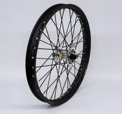 23-4508212 Pro-Wheel Wheel Front 1.60X21 Yellow Hub Blk Rim/Sil Spoke/Blk Nipple - Wheels