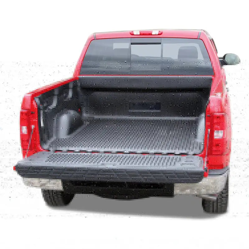 Red pickup truck with open tailgate on 23105tf trailfx Ford Ranger bed setup