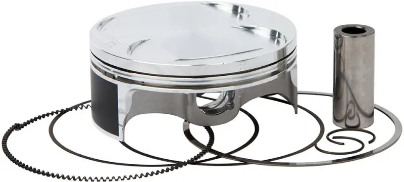 Automotive piston kit with rings and pin featuring forged replica pistons for Suz engines