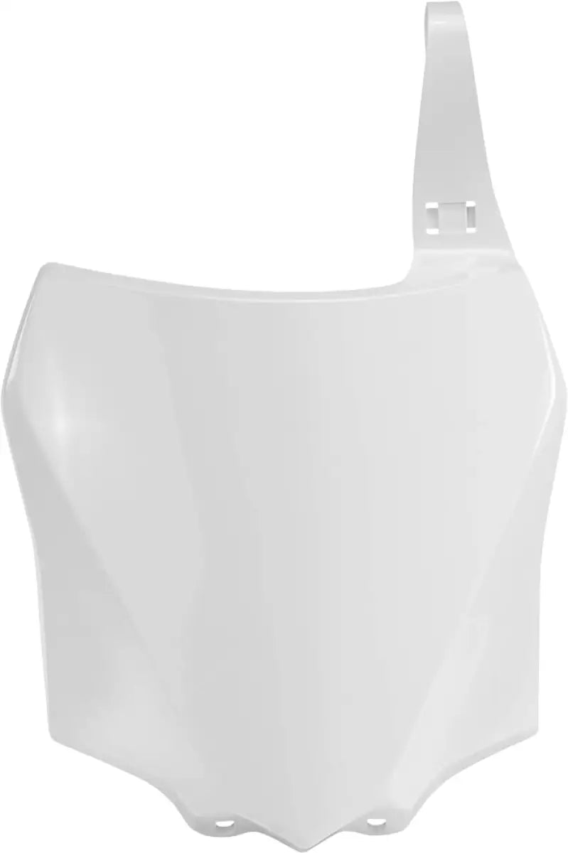 Front Number Plate White for RV, Automotive, Powersports, off-road, and marine; enhances exterior appearance, easy installation, keeps registration visible.
