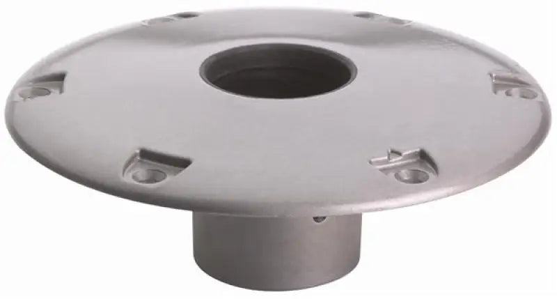 Attwood 238312-1 marine socket base in zinc-plated steel for boat hardware and accessories.