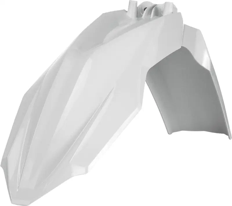 White motorcycle fender from product 2393400002, perfect for a sleek ride upgrade