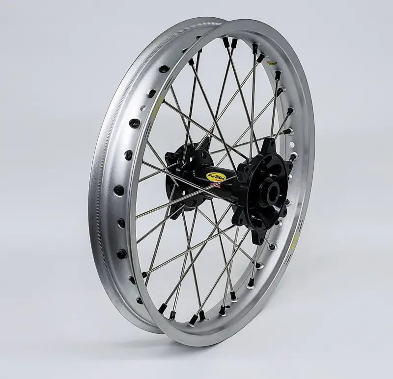 24-1102214 Pro-Wheel Wheel Rear 1.85X19 Black Hub Blk Rim/Sil Spoke/Gld Nipple - Wheels