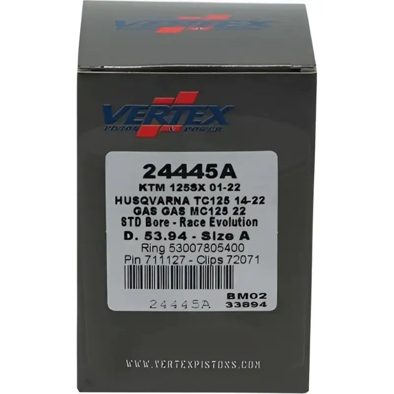 24446B Vertex Piston Kit Cast Race Evolution 46.95/Std Ktm / Husq / Gas - RV and Auto Parts