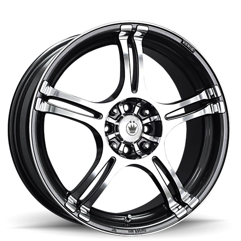 Konig Incident 14x6 8x100/114.3 ET38 Graphite - 1N64D04386