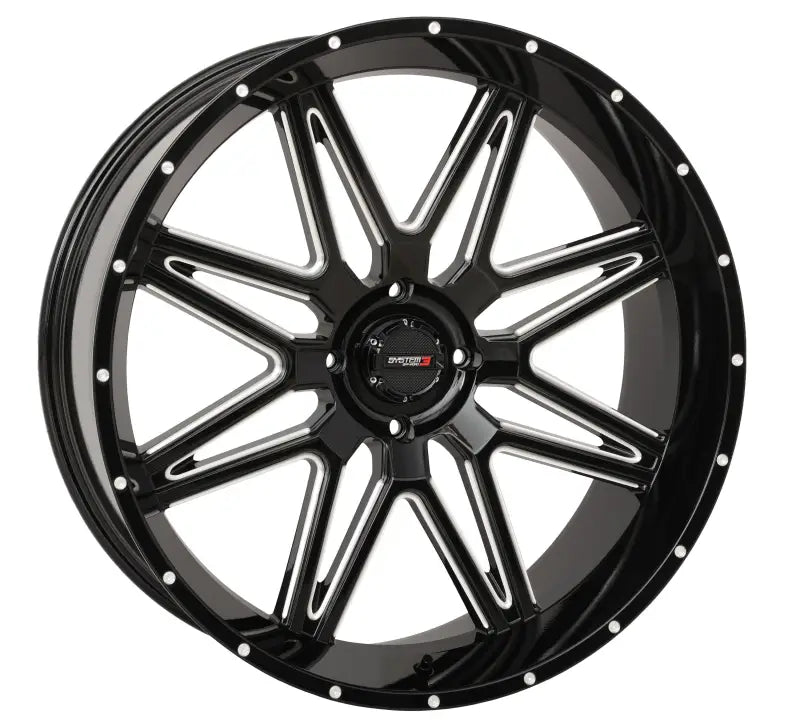 24S3-7237 System 3 St7 Wheel 24X9 5+4 (0Mm) 4/137 Gloss Black Milled - RV and Auto Parts