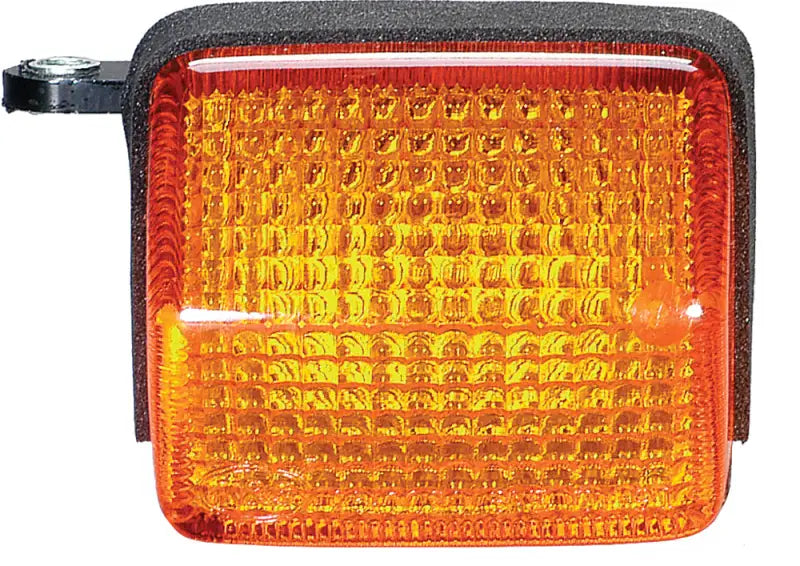 Orange rectangular turn signal light for K&S 25-1011 turn signal assembly front right