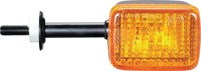 Orange rectangular turn signal assembly with threaded bolt for K&S 25-2145 Front Turn Signal