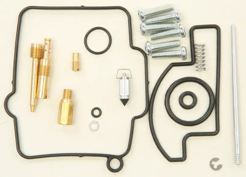 26-1205 Bike Carburetor Rebuild Kit, featuring NBR rubber O-rings and gaskets, float needle valve, accelerator pump diaphragm spring and boot, tuning jets, ideal for RV, Automotive, Powersports, AVADA - Best Sellers