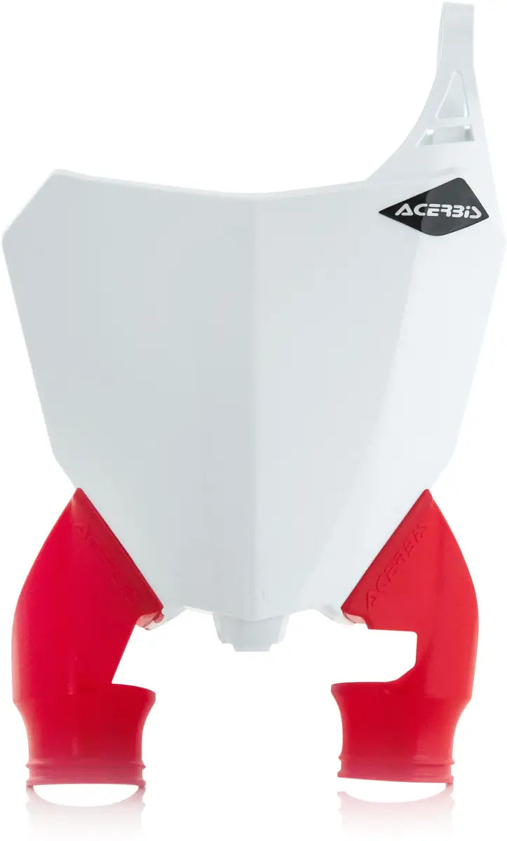 White and red dirt bike number plate for 2630771005 Front Number Plate Red White