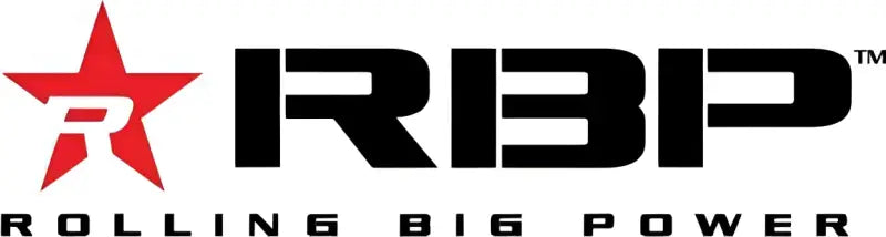RBP Ar-15 22x12 wheel with rolling big power logo red star black text