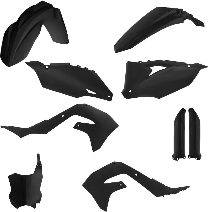 ACERBIS 2736297440 Full Plastic Kit Kaw Black Metallic