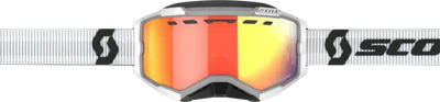 SCOTT Fury Goggle Snow Cross Ls White W/Red Chrome for Powersports