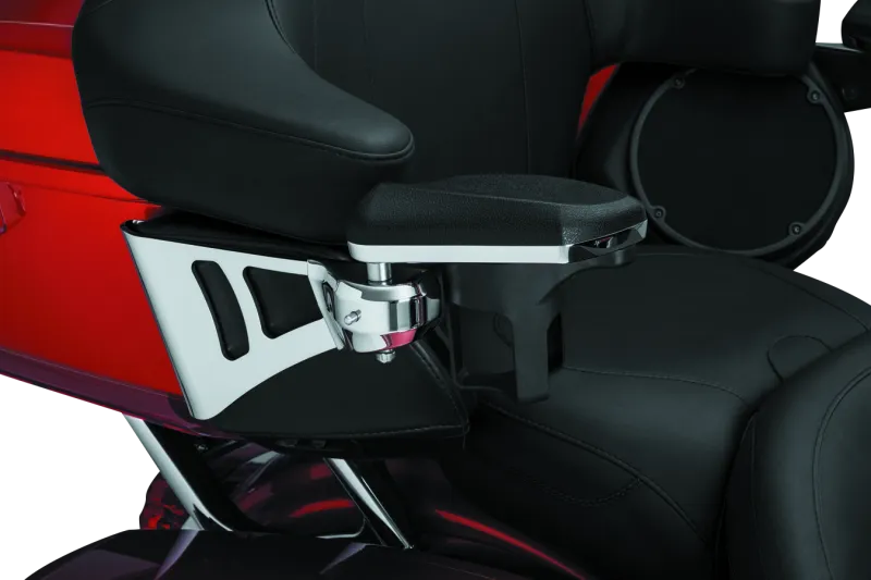 Kuryakyn Passenger Armrests 14-23 Touring Models Chrome, RV, automotive, powersports, off-road, marine, exterior, truck accessories, interior, truck bed, RV parts, AVADA - Best Sellers,Seats,Armrests