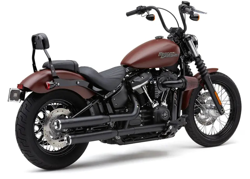3" Rpt Slip Ons Black Softail 18 22 - COBRA