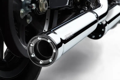 3" Rpt Slip Ons Chrome Sportster 14 22 - COBRA