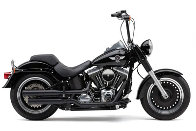 3" Nh Series Slip Ons Black Fat Boy/Dce 07 17 - COBRA