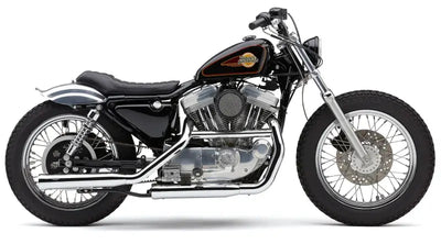 3" Nh Series Slip Ons Chrome Sportsters 91 03 - COBRA