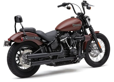 3" Nh Series Slip Ons Black Softail 18 22 - COBRA