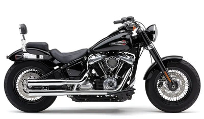 3" Nh Series Slip Ons Chrome Softail 18 22 - COBRA