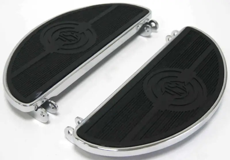 30-151 Floorboard Set Oval W/Usa Logo Flst 86 17 Flt 84 Up