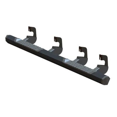 Black truck side step from 300011 Maxway Octa Series Nerf Bar for easy access