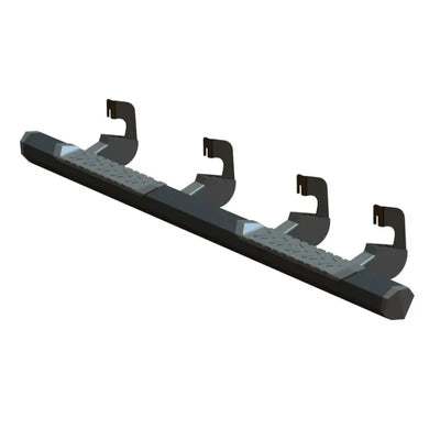 Black truck side step from Maxway Octa Series Nerf Bar for easy pickup access