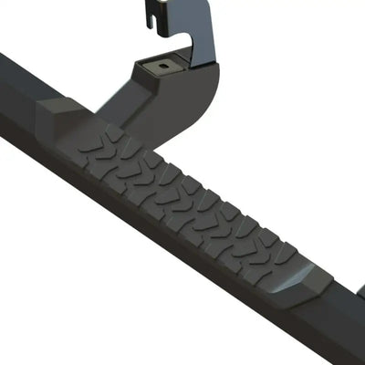 Black Maxway Octa Series nerf bar with rubber step grip and bracket