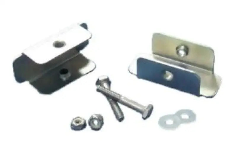 Silver L-bracket mounts in Dometic Hardware Kit Sunchaser