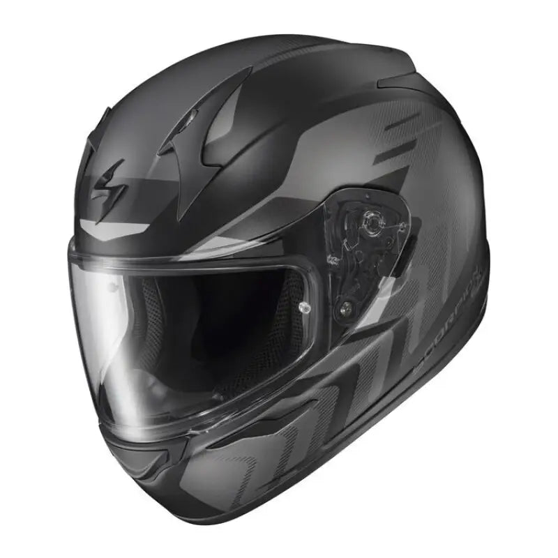 32-4025 Scorpion Exo Exo-R320 Full-Face Helmet Alchemy White/Blue/Hi-Viz Lg - Helmets