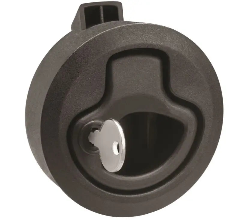 3228BC Whitecap Black Nylon Locking Slam Latch - Drawer