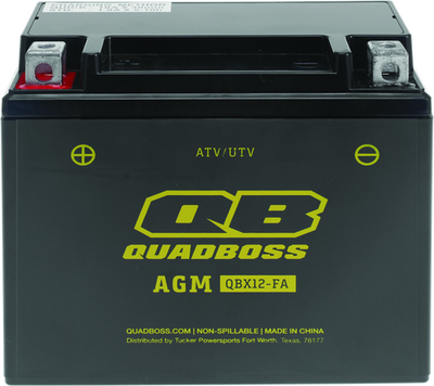 QuadBoss 06-10 Arctic Cat 250 2x4 AT Maintenance-Free AGM Battery - 401381