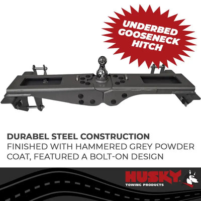 35202 Husky Towing 2020 + GM 2500/3500 Gooseneck Hitch - Trailer