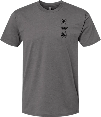 354-0317L Fly Atom Tee Gunmetal Heather Lg - (2024)