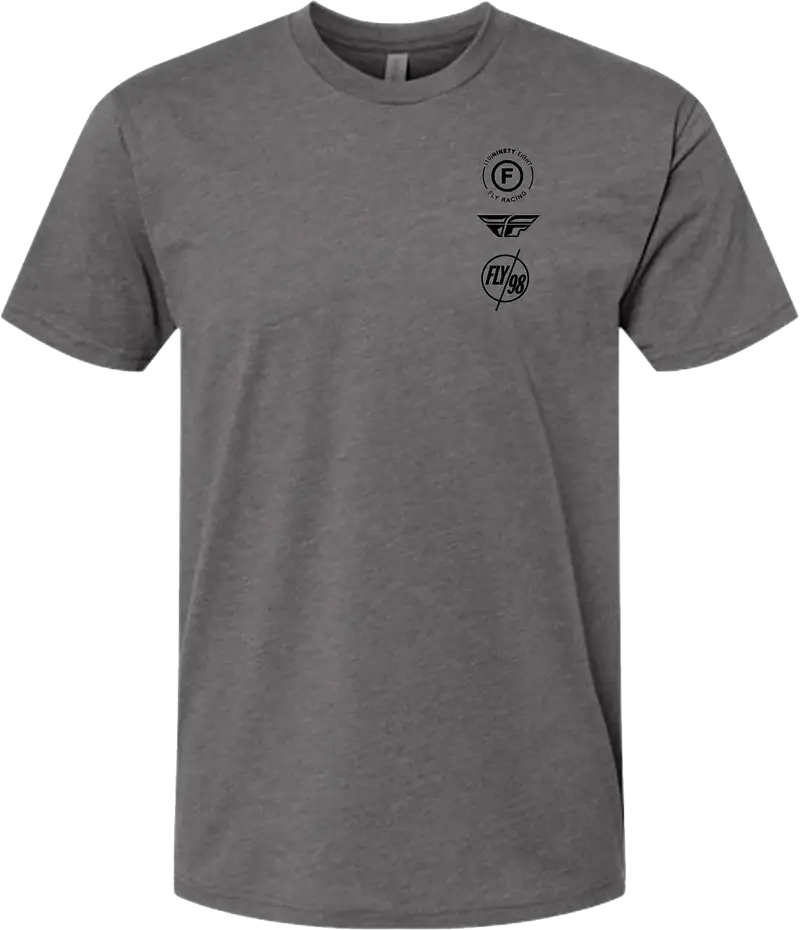 354-0317X Fly Atom Tee Gunmetal Heather Xl - (2024)