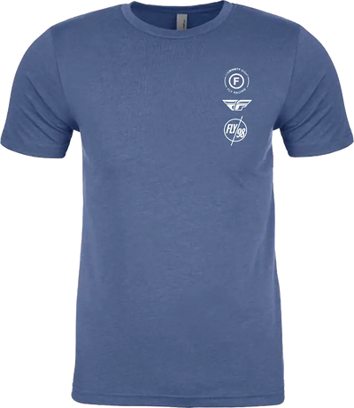 354-0319L Fly Atom Tee Cool Blue Heather Lg - (2024)