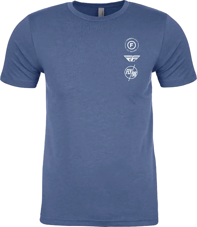 354-0319S Fly Atom Tee Cool Blue Heather Sm - (2024)