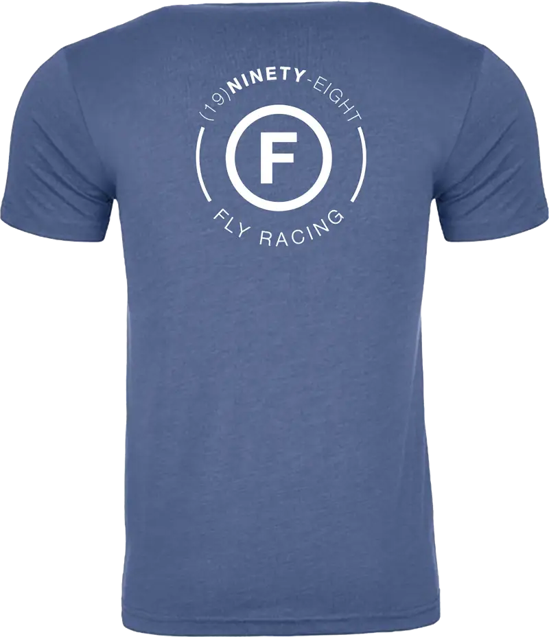 354-0319S Fly Atom Tee Cool Blue Heather Sm - (2024)