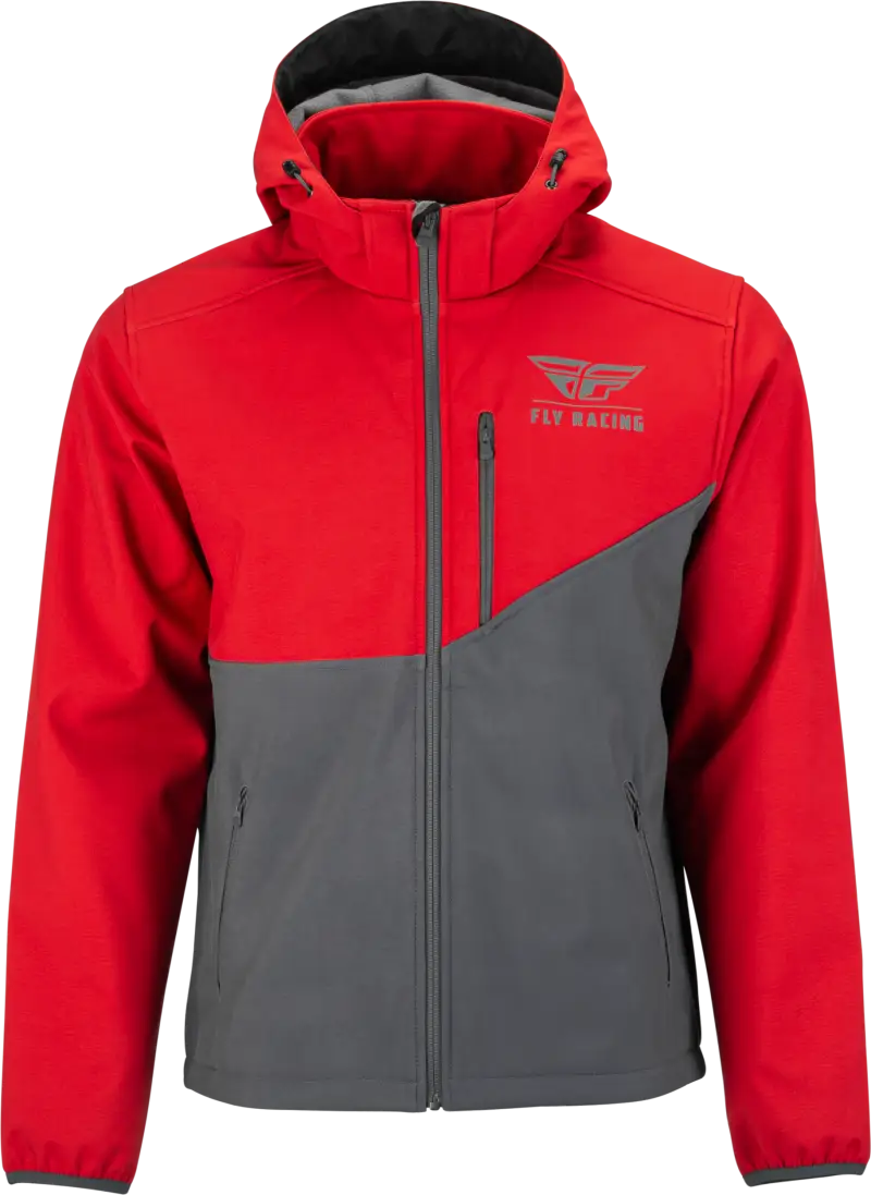 Red and gray checkpoint jacket with cinch-cord adjustment 354-63842X Checkout now