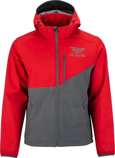 354-6384L Checkpoint Jacket Grey/Red Lg - RV and Auto Parts