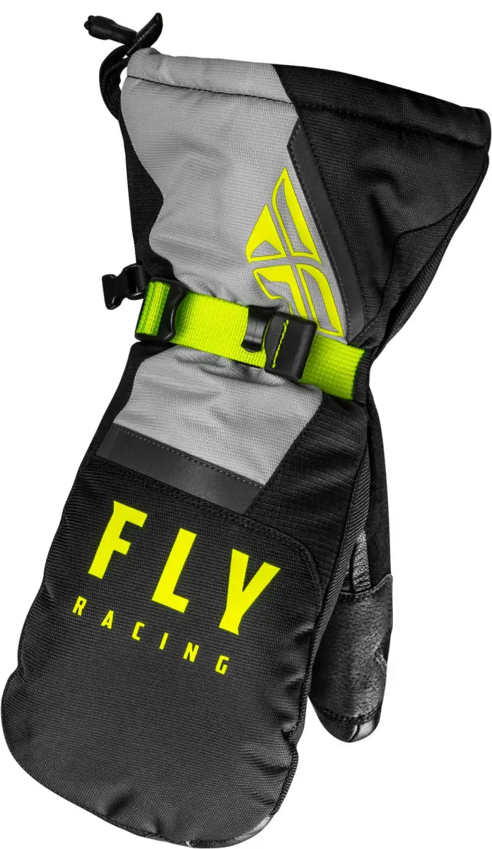 FLY RACING 363-3931L Cascade Mittens Black/Grey/Hi Vis Lg