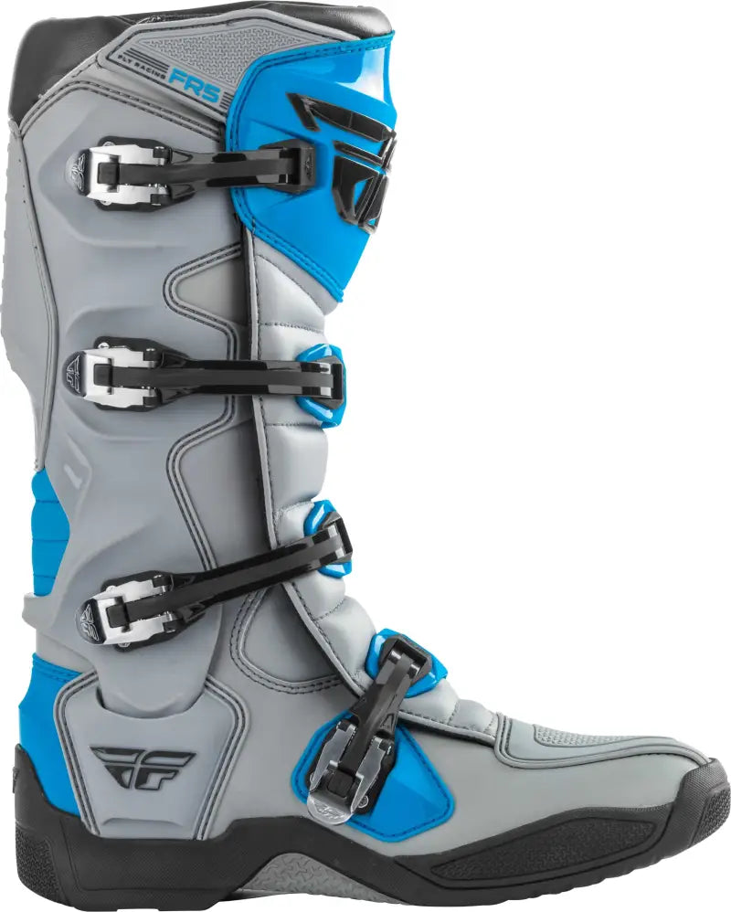 FLY RACING 364-71113 Fr5 Boots Grey/Blue Sz 13