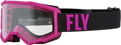 37-51138 Fly Racing Focus Goggle Pink/Black W/ Clear Lens - RV and Auto Parts