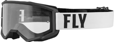 37-51146 Fly Racing Focus Goggle White/Black W/ Clear Lens - Eyewear