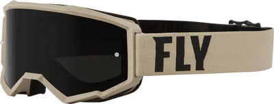 37-51148 Fly Racing Focus Sand Goggle Khaki/Brown W/ Dark Smoke Lens - RV and Auto Parts