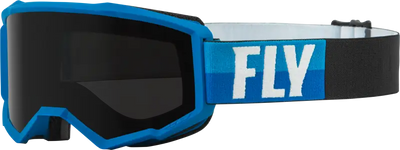 37-51673 Fly Racing Zone W/C Goggle Blue/Black W/Dark Smoke Hydrophoc Lens - RV and Auto Parts