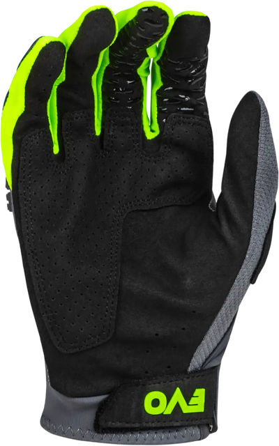 377-111YL Youth Evolution Dst Gloves Charcoal/Neon Green Yl - RV and Auto Parts